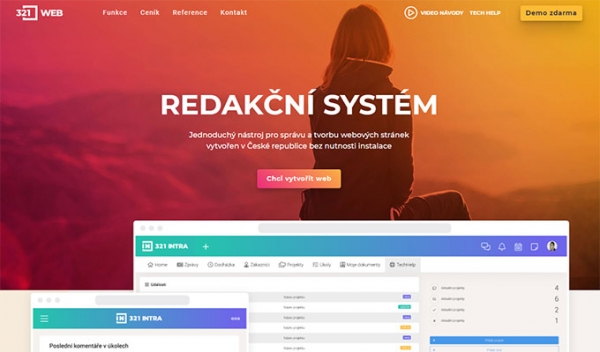Redakční systém webu v češtině